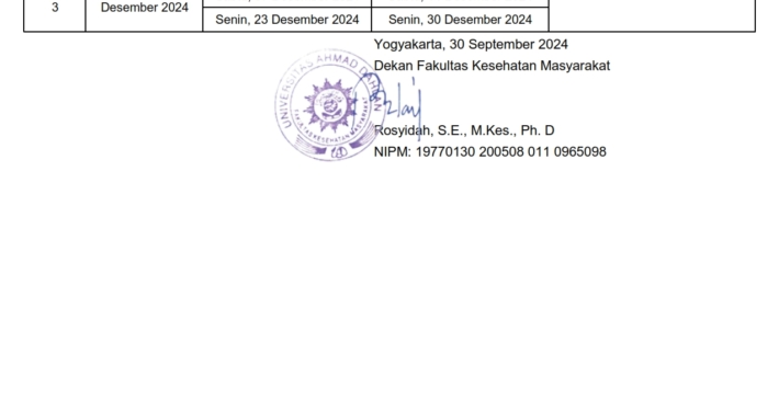 Jadwal Yudisium Wisuda Februari 2025 Periode Oktober-Desember