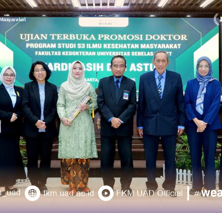 DOSEN FKM UAD RAIH GELAR DOKTOR DI BIDANG ILMU KESEHATAN MASAYARAKAT MELALUI PENGEMBANGAN SURVEILANS DEMAM BERDARAH DENGUE BERBASIS LABORATORIUM