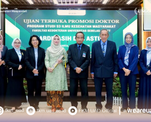 DOSEN FKM UAD RAIH GELAR DOKTOR DI BIDANG ILMU KESEHATAN MASAYARAKAT MELALUI PENGEMBANGAN SURVEILANS DEMAM BERDARAH DENGUE BERBASIS LABORATORIUM