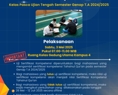 Uji Kompetensi Tahsin Kelas Setelah UTS genap 2024-2025