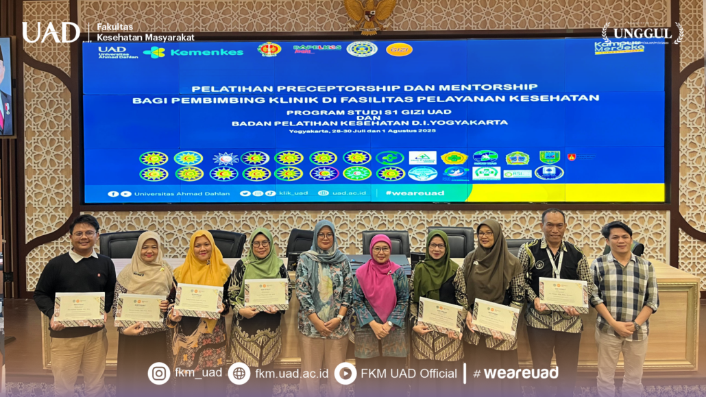 Pelatihan Preceptorship dan Mentorship bagi Pembimbing Klinik: Kolaborasi Nyata untuk Peningkatan Mutu Pendidikan Klinik Gizi