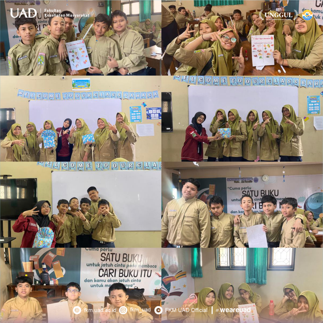 Remaja CERAH: Mahasiswa Gizi UAD dan Puskesmas Pakualaman Ajak Siswa SMP Muhammadiyah 4 Yogyakarta Cegah Anemia