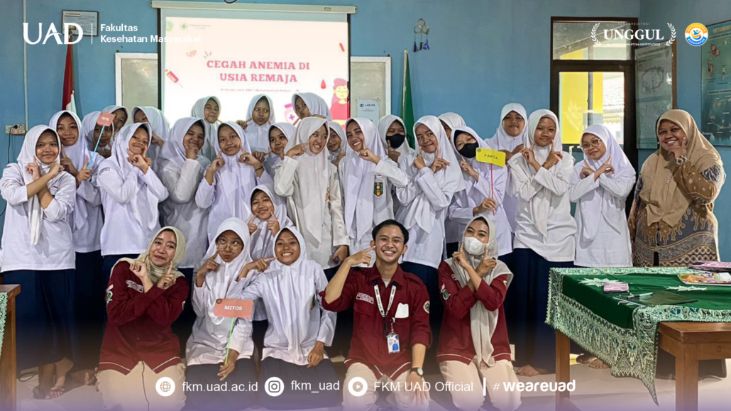 Puskesmas Godean I dan Mahasiswa Gizi UAD Edukasi Anemia dan Gizi Seimbang di SMP Muhammadiyah 1 Godean