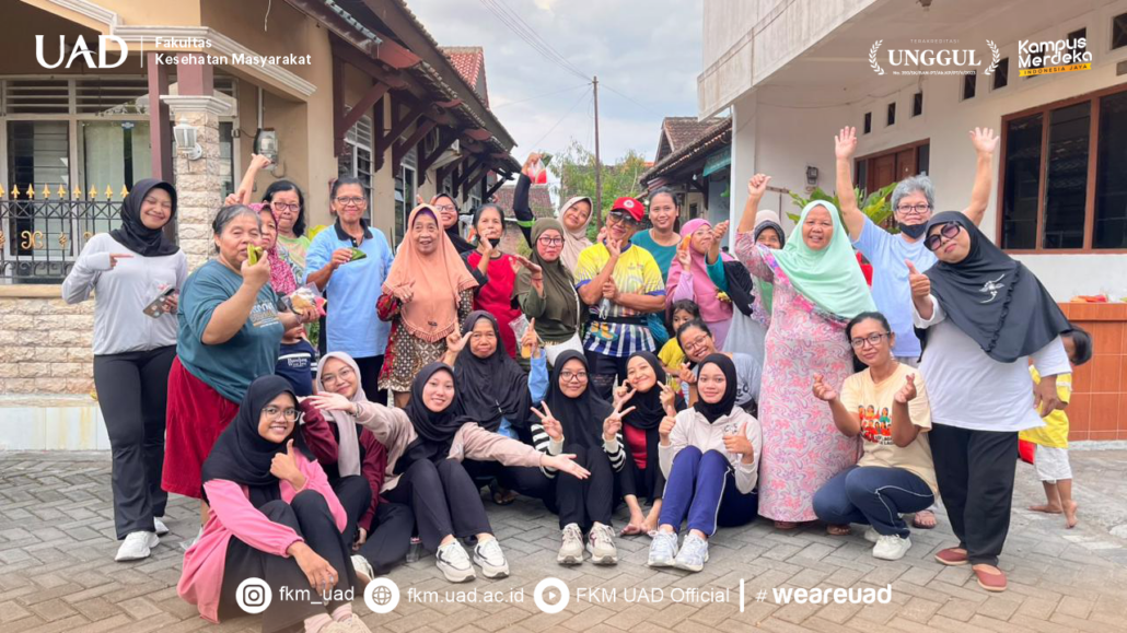 Tim PBL 6 FKM UAD Gaungkan Senam “GEMAR AKTIF” untuk Lawan Penyakit Tidak Menular di Dusun Wonocatur, Kabupaten Bantul