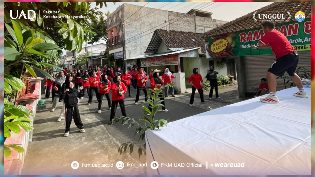 Antusias Warga RT 02 dalam acara Senam Sehat dan Edukasi Kesehatan Terkait Hipertensi