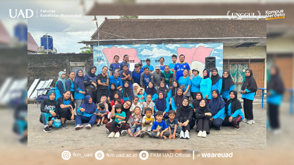 PBL Kelompok 14 FKM UAD Gelar Edukasi Aktivitas Fisik, Senam Sehat, dan Kampanye Makan Sehat sebagai Intervensi Lanjutan di RT 11 Wonocatur