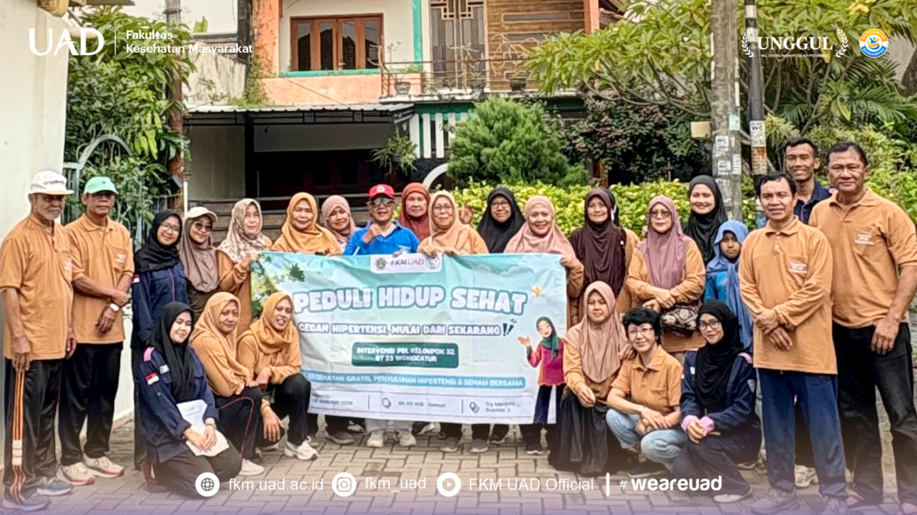 PBL Kesehatan UAD Dorong Pengendalian Hipertensi melalui Program INTERAKSI WONOCATUR(Intervensi Terpadu Pemeriksaan Kesehatan, Edukasi, dan Aktivitas Fisik)