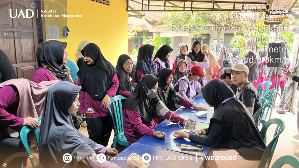 PBL FKM UAD Gelar Senam Sehat dan Skrining di Tegalkopen