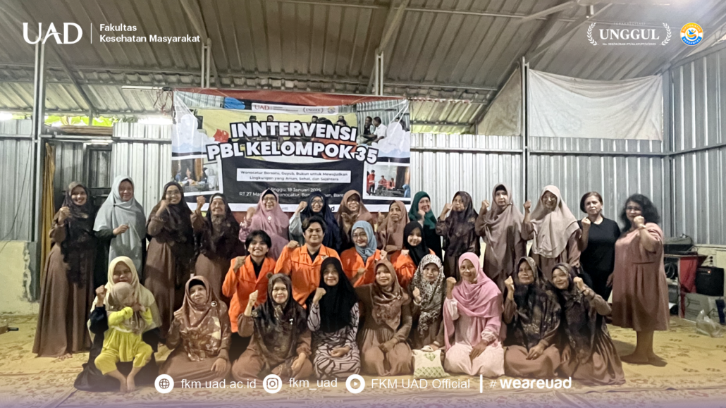 Tim PBL 35 PBL FKM UAD Laksanakan Sosialisasi Hipertensi di Dusun Wonocatur RT 27