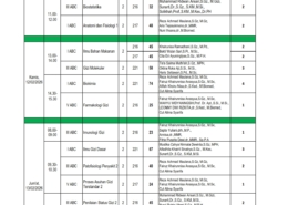 Jadwal Ujian Ulang Semester Gasal T.A 2025/2026