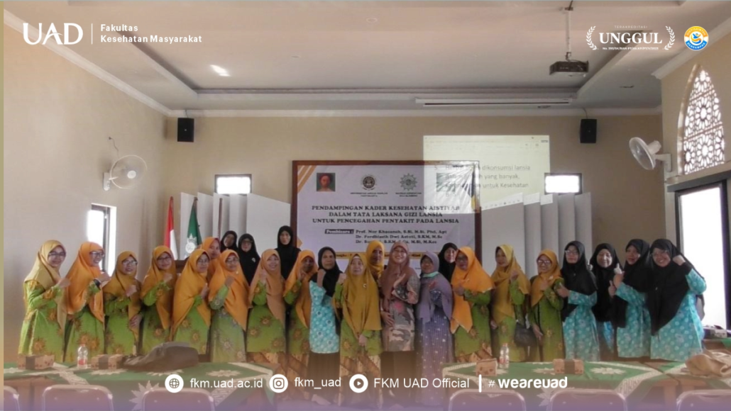 Kader Aisyiyah Blimbing Ikuti Pendampingan Tata Laksana Gizi Lansia dan penggunaan Obat secara bijak 