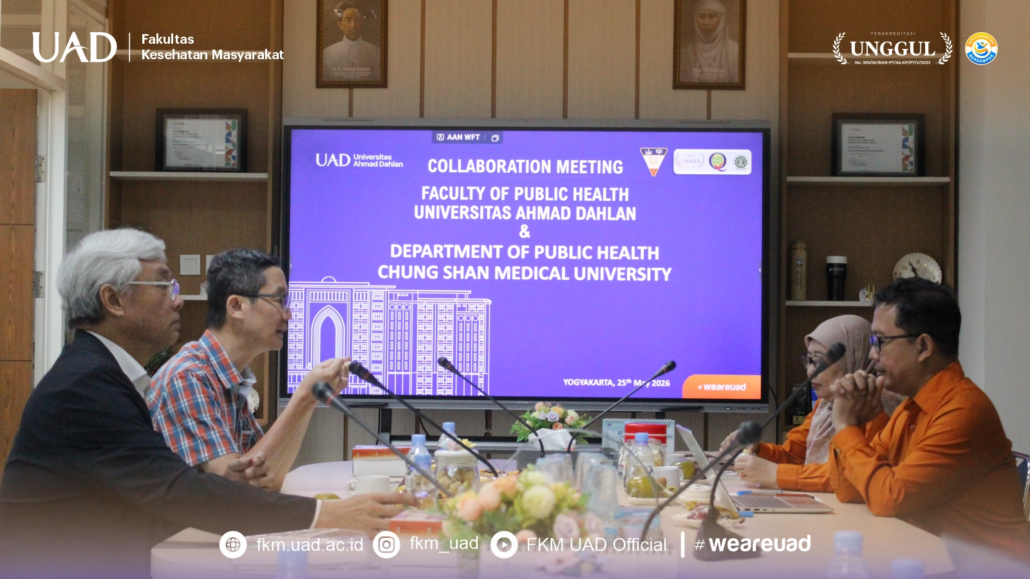 Komitmen FKM UAD dan Department of Public Health Chung Shan Medical University Taiwan menunjukkan untuk memperluas kerja sama internasional di bidang kesehatan masyarakat
