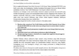 SOSIALISASI TATA TERTIB PELAKSANAAN UAS GENAP TA 2025/2026