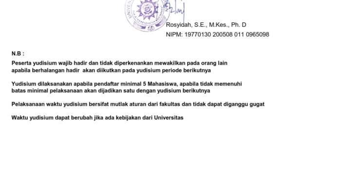 JADWAL YUDISIUM PERIODE JULI - SEPTEMBER 2026