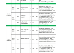 Jadwal Ujian Ulang Gizi FKM UAD Semester Gasal T.A 2025/2026